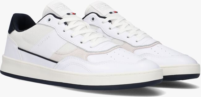 Witte TOMMY HILFIGER Lage sneakers RETRO COURT CUPSOLE - large