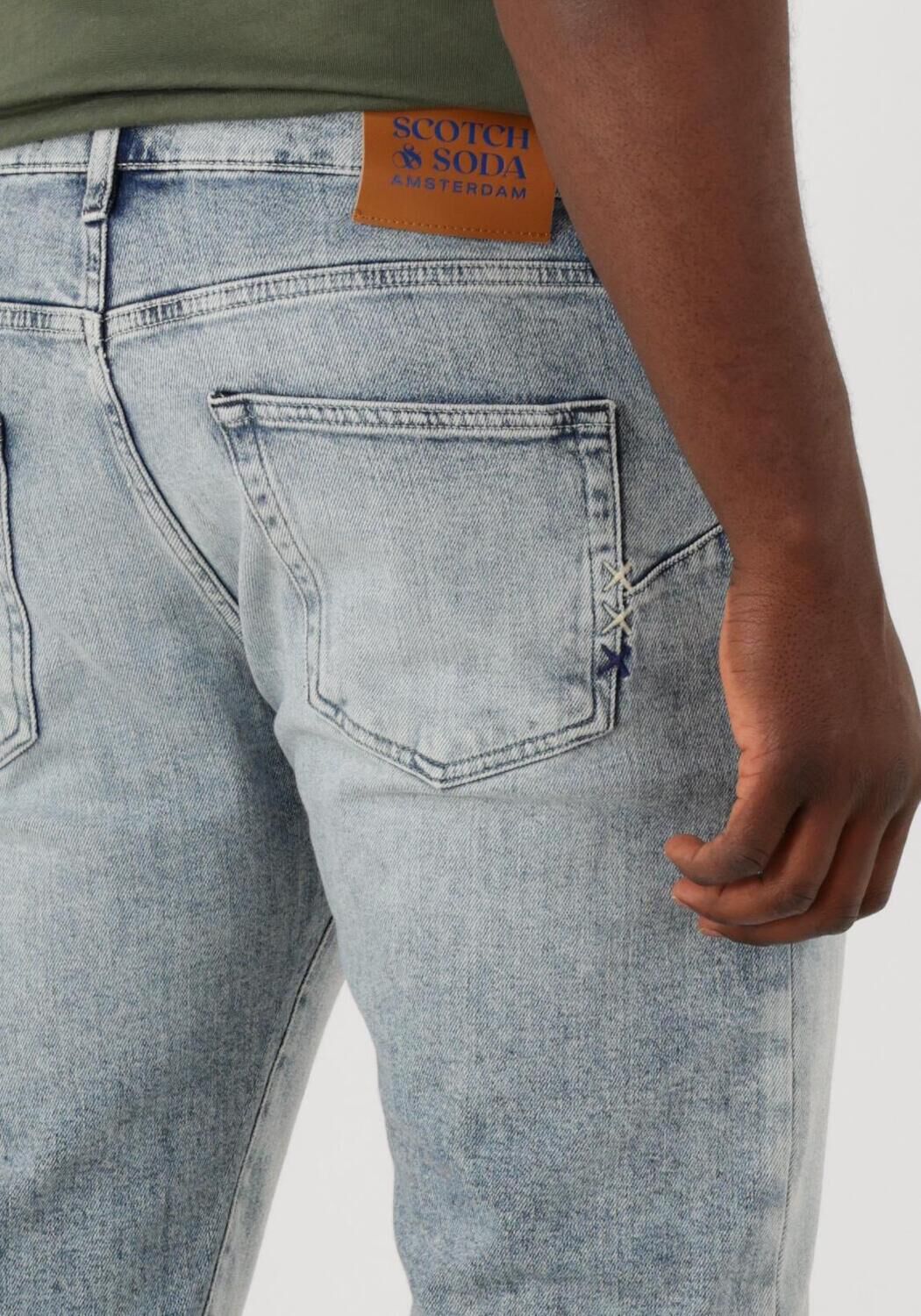 SCOTCH & SODA Heren Jeans Core The Zee Straight Jeans Lichtblauw