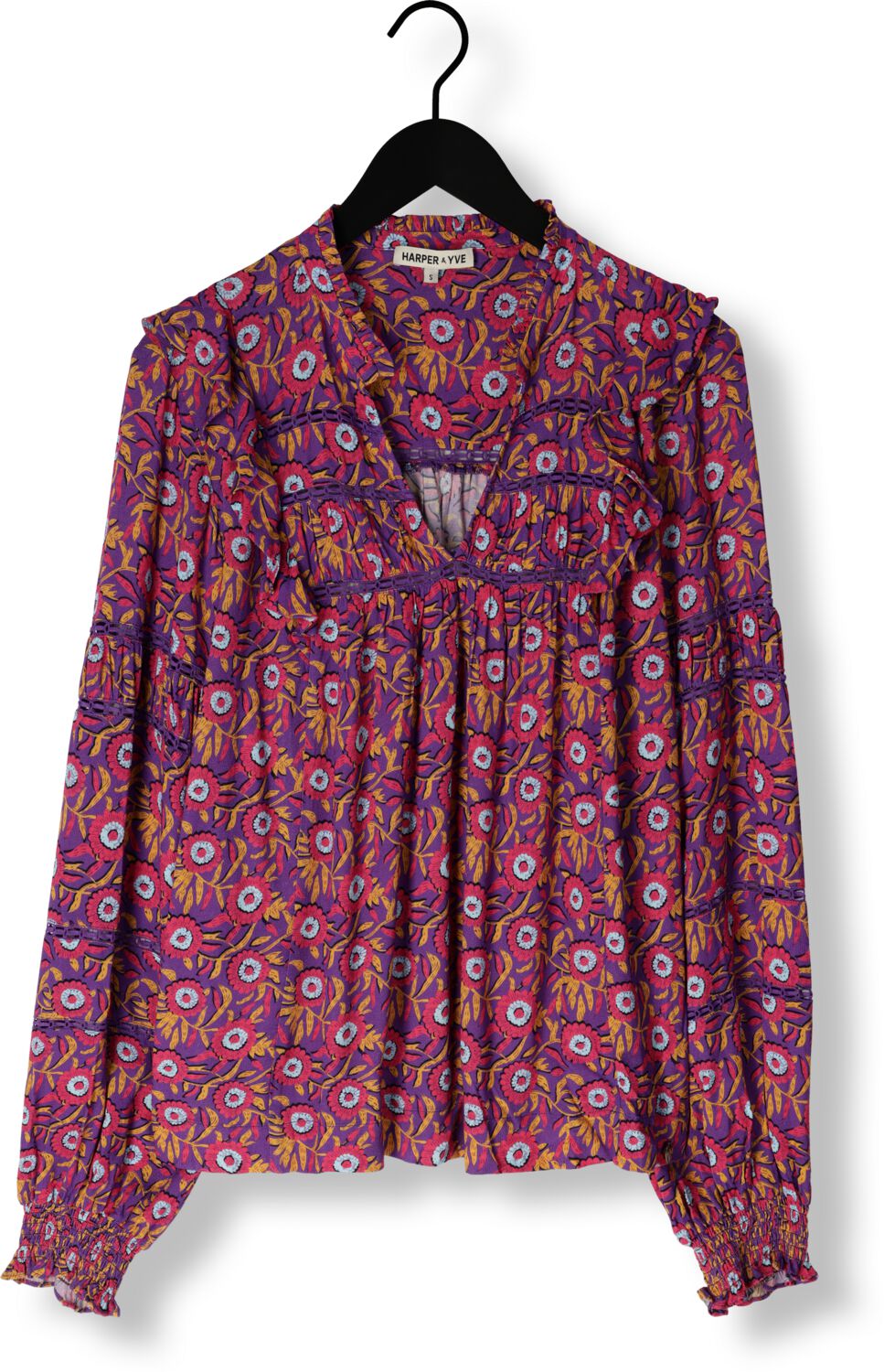 HARPER & YVE Dames Blouses Jess-ls Paars