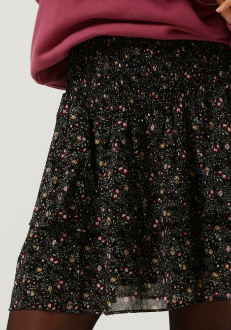 Donkergroene COLOURFUL REBEL Minirok NOELA MINI FLOWER MINI LAYER SKIRT - large