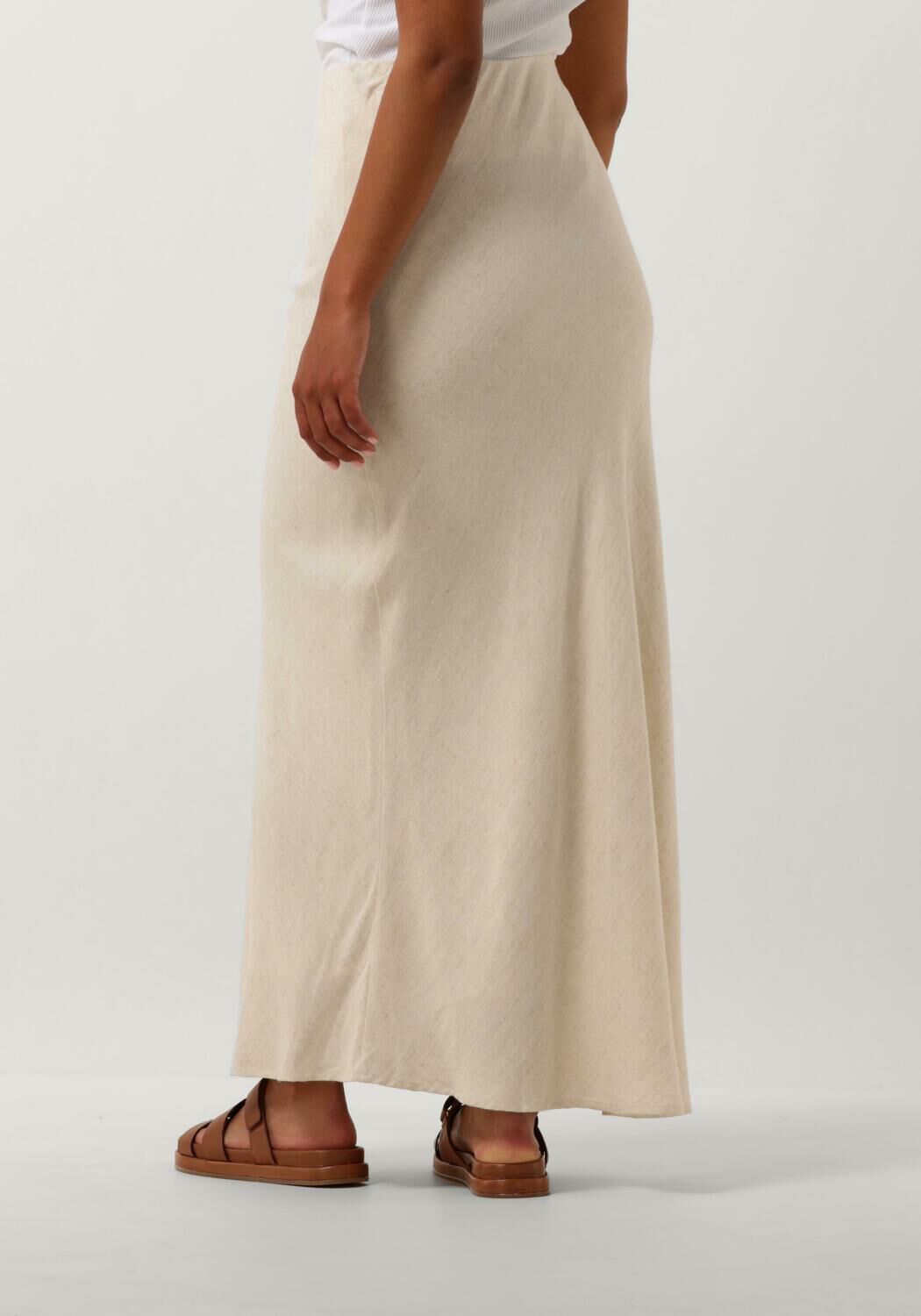 NEO NOIR Dames Rokken Viso Linen Skirt Gebroken Wit