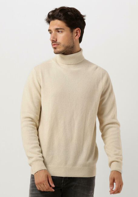 Gebroken wit ANERKJENDT Coltrui AKNICO SOLID ROLL NECK LAMBSWOOL - large