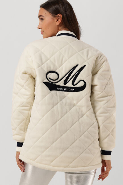 Creme MERCER AMSTERDAM Jack THE MERCER QUILTED VASRSITY WOOL - large