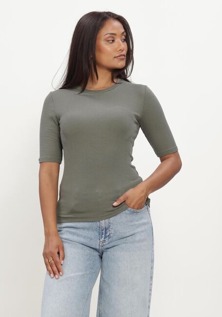 Khaki MODSTR&Ouml;M Top KROWNMD O-NECK T-SHIRT - large
