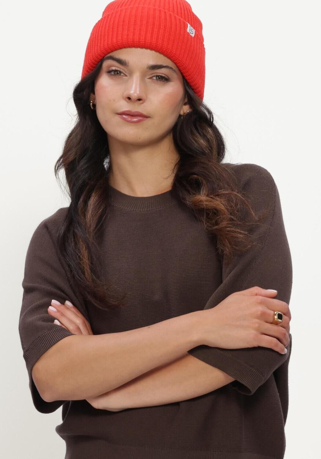 Bruine MSCH COPENHAGEN Trui MSCHTHAMIRA 2/4 PULLOVER - large
