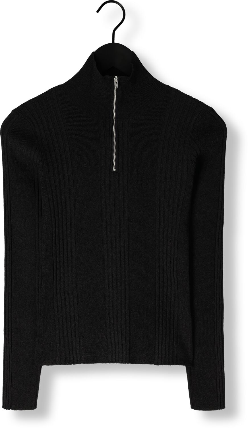 MODSTRÖM Modström Dames Tops & T-shirts Krissamd Zip T-neck Zwart