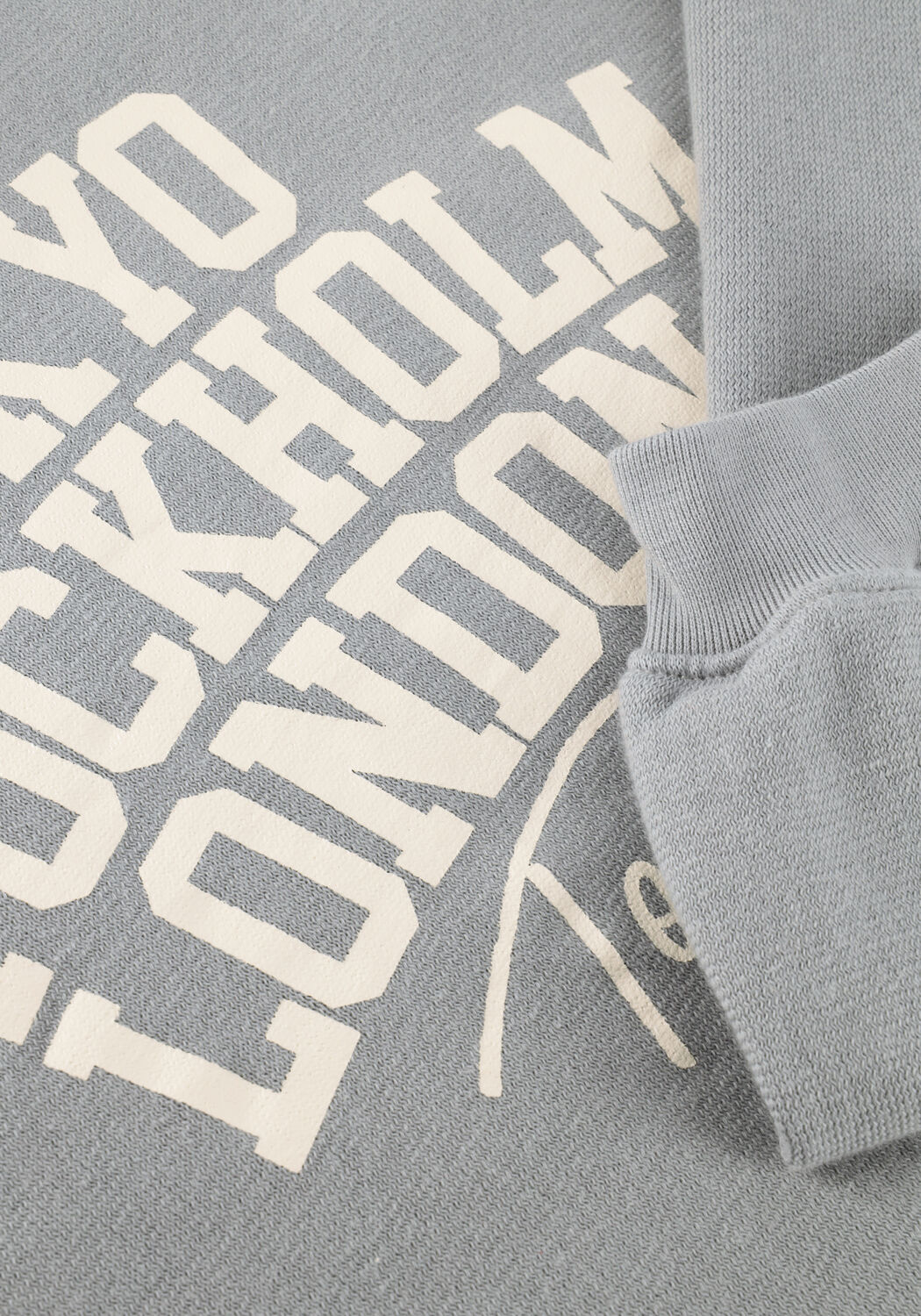 Grijze PENN & INK Sweater SWEATER PRINT - large