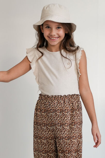 Ecru LIKE FLO T-shirt FLO GIRLS RIB SHIRT - large