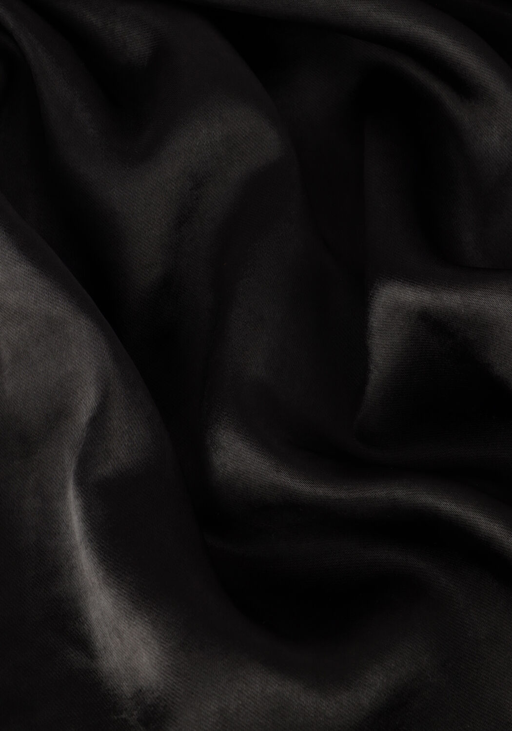 Zwarte NOTRE-V Midi jurk NV-DORISSA SATIN DRESS - large