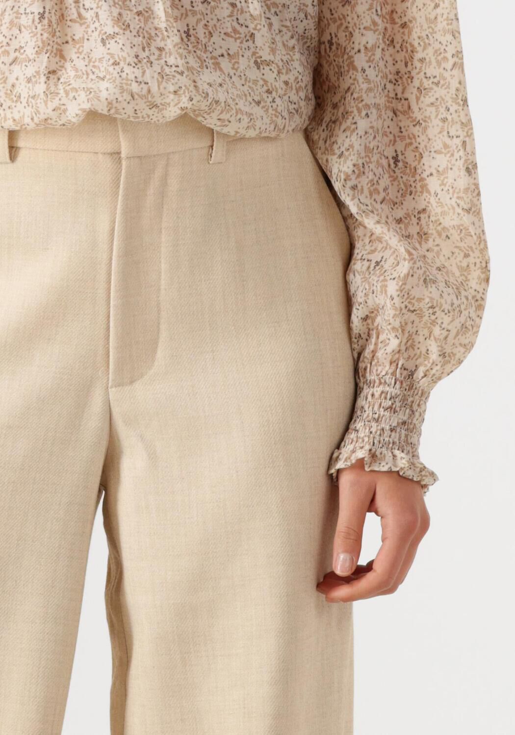 NEO NOIR Dames Broeken Emmett Melange Pants Beige