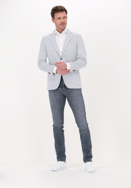 Beige PROFUOMO Colberts JACKET KNIT TWO TONNE LT GREY Beige PROFUOMO Colberts JACKET KNIT TWO TONNE LT GREY - large
