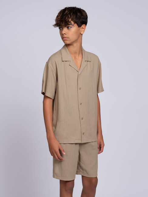 Beige NIK & NIK Klassieke overhemden LUIS SHORT - large