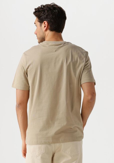 Beige TOMMY HILFIGER T-shirt MONOTYPE PRINTED LABEL TEE - large