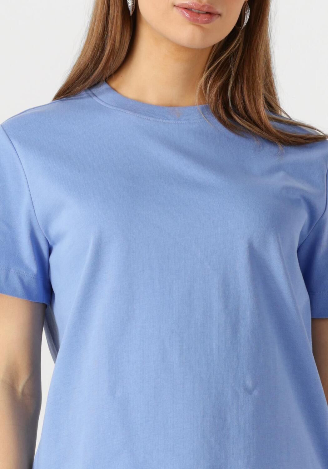 SELECTED FEMME Dames Tops & T-shirts Slfessential Ss Boxy Tee Lichtblauw