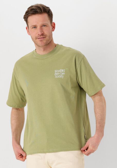 Groene WOODBIRD T-shirt WBBAINE ZHEN TEE - large