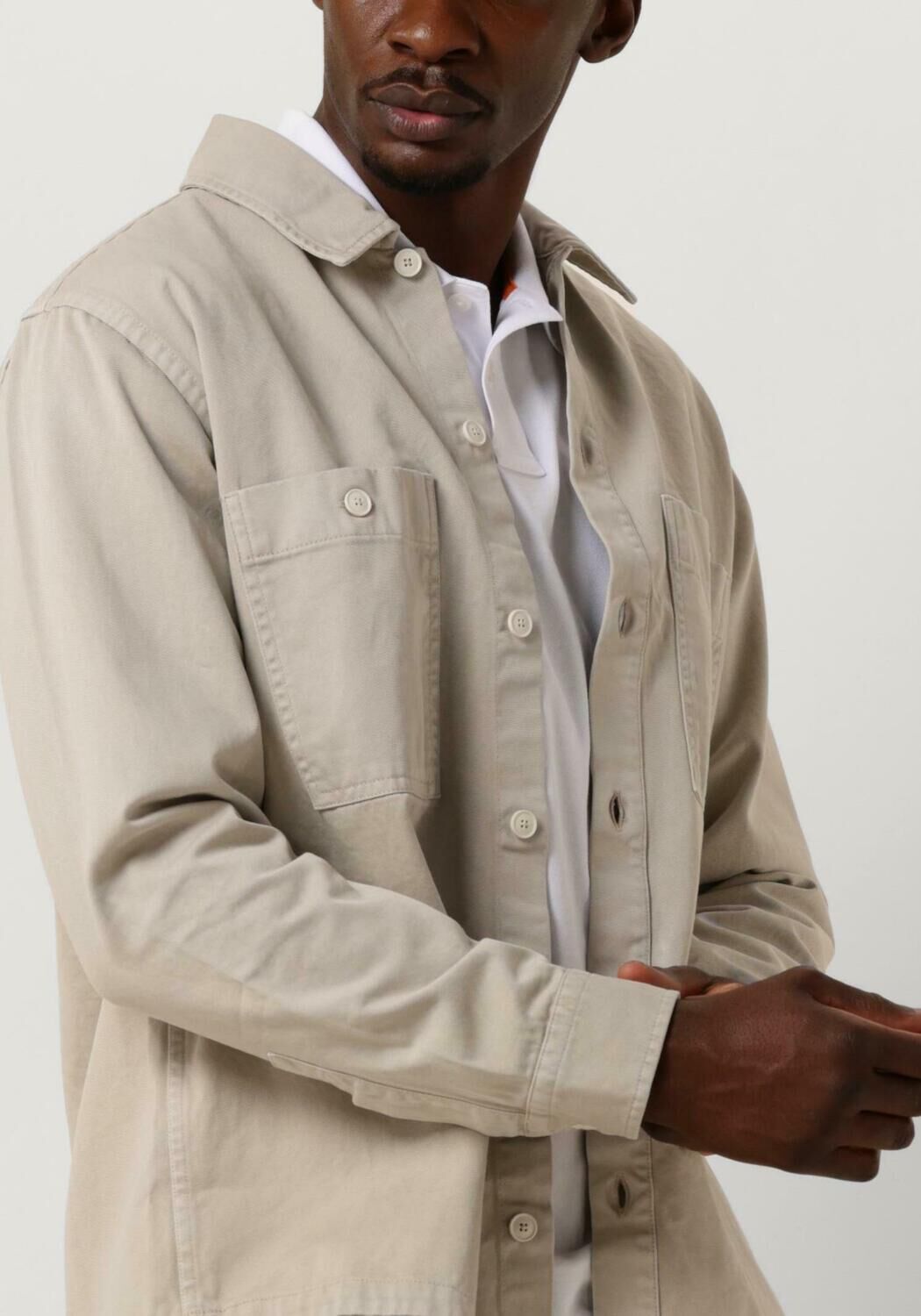 BOSS Heren Overshirts Locky_1 Beige