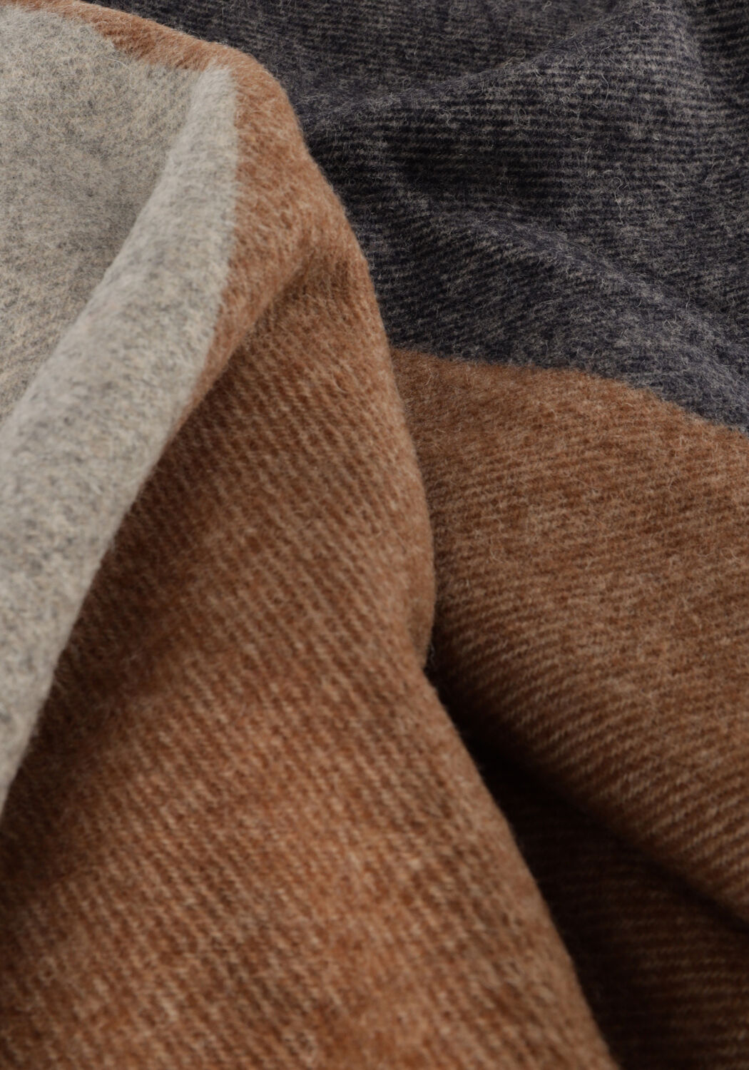 Cognac PROFUOMO Sjaal SCARF LAMBSWOOL - large