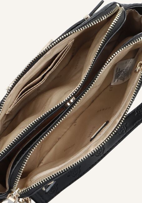 Zwarte GUESS Schoudertas BEA DOUBLE ZIP CROSSBODY Zwarte GUESS Schoudertas BEA DOUBLE ZIP CROSSBODY - large