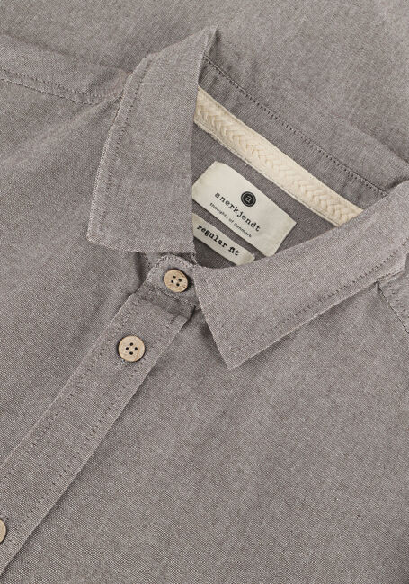 Bruine ANERKJENDT Casual overhemd AKLOUIS L/S LINEN SHIRT - large