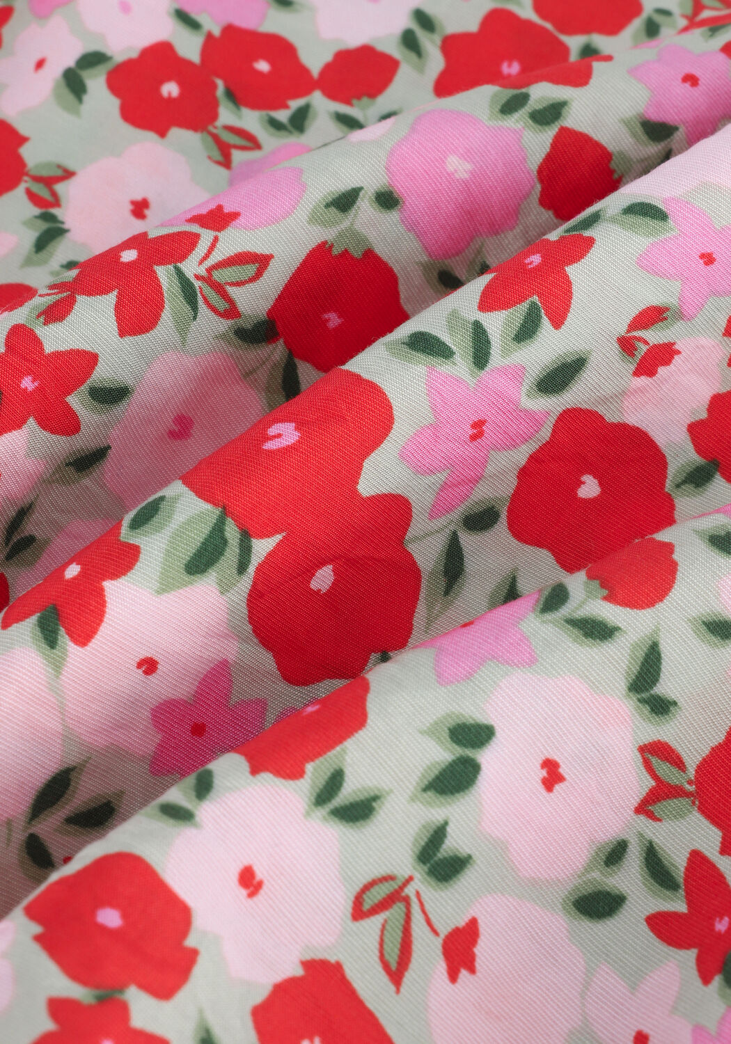 Rode MSCH COPENHAGEN Mini jurk KASMIRA LADONNA 3/4 DRESS AOP - large