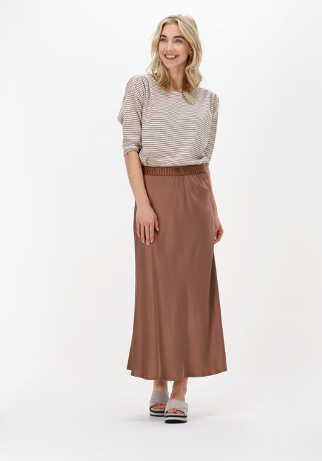 Bruine SUMMUM Midirok SKIRT SATIN Bruine SUMMUM Midirok SKIRT SATIN - large