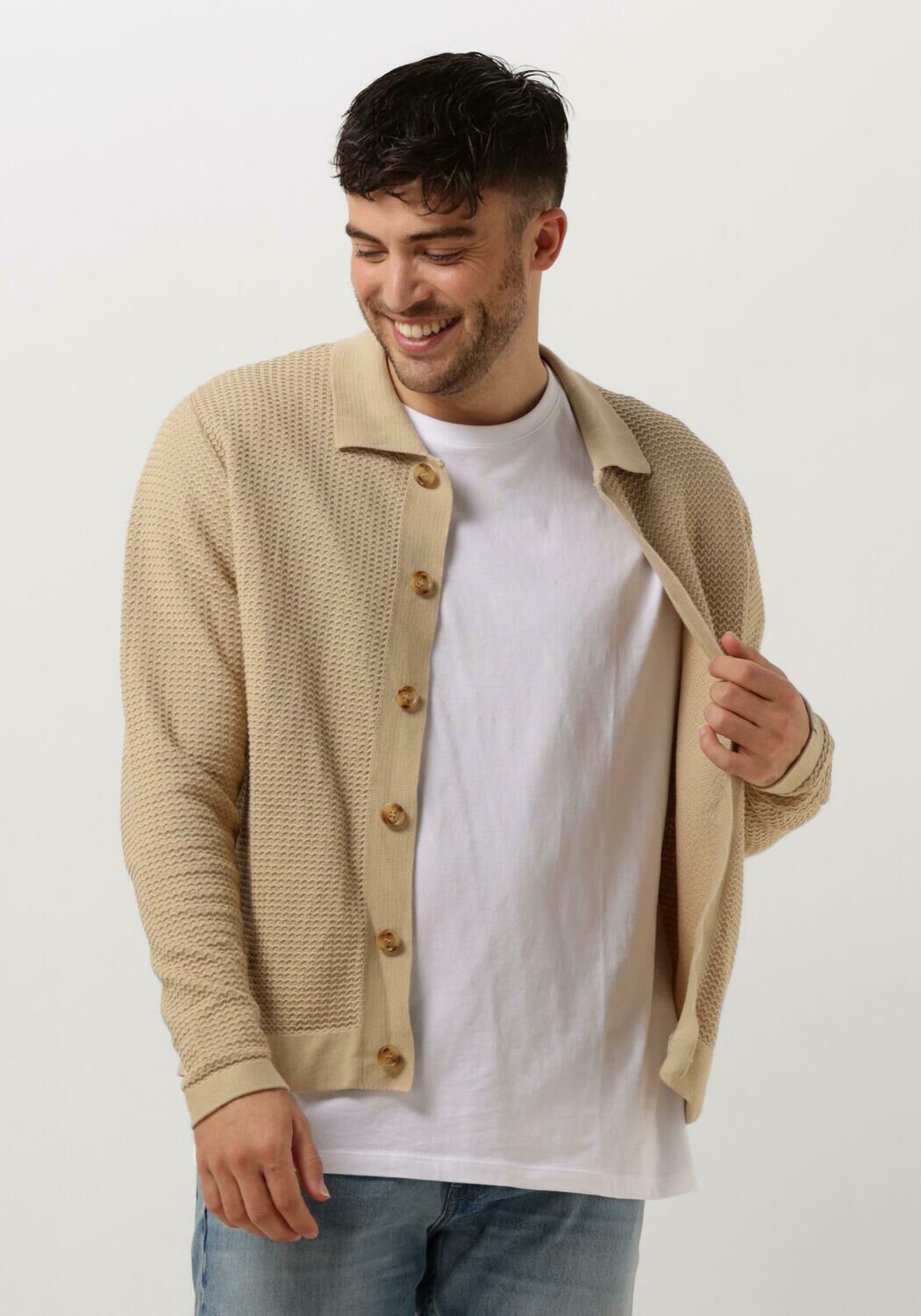 FORÉT Forét Heren Truien & Vesten Boat Knit Beige