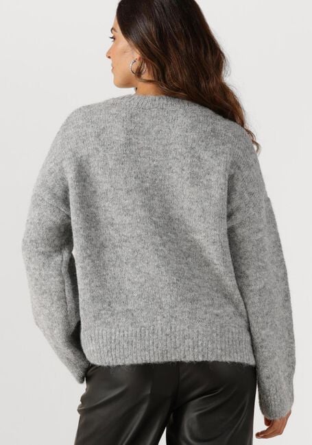 Lichtgrijze OBJECT Trui OBJSAGGIA LS LO PULLOVER - large