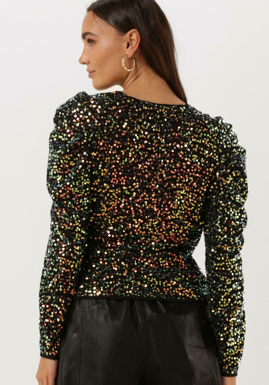 Zwarte wrap top deals