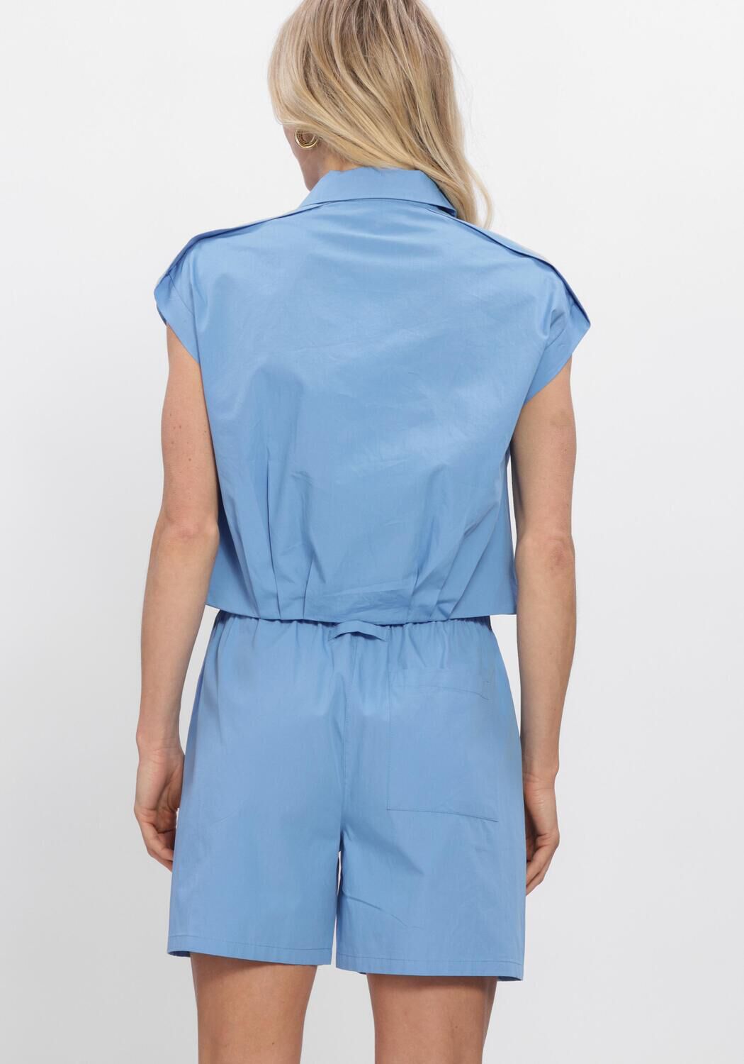 Blauwe MY ESSENTIAL WARDROBE Blouses MWSUNNA SLEEVELESS SHIRT - large