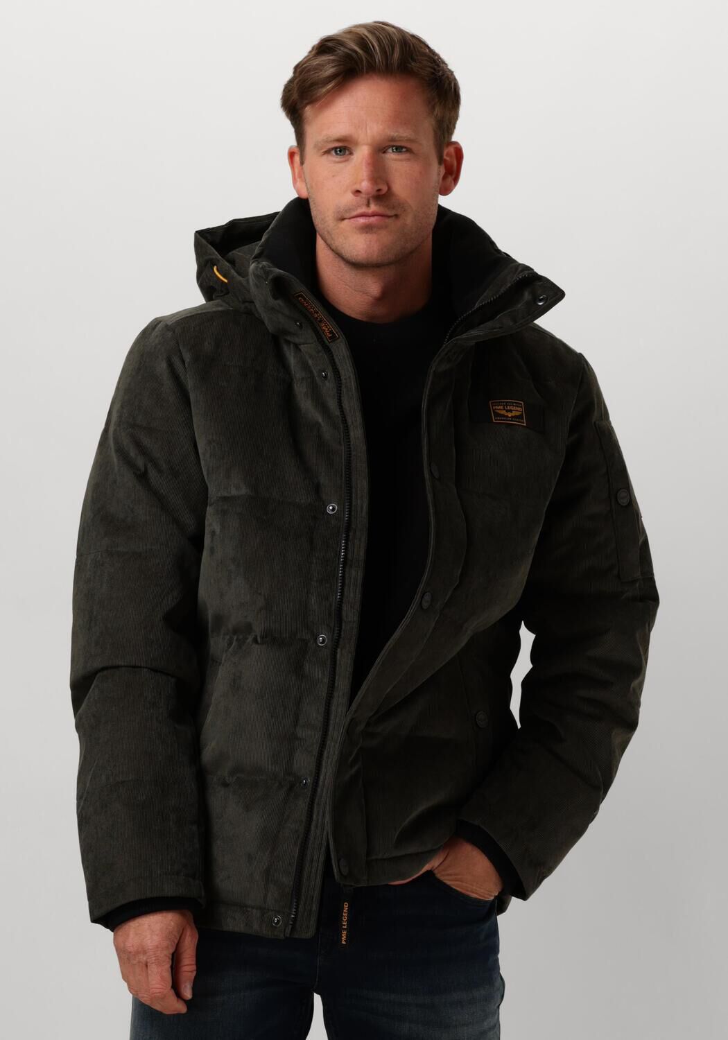 PME LEGEND Heren Jassen Semi Long Jacket Gobbler Clear Ford Groen