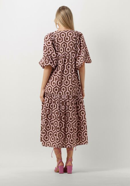 Bruine NOTRE-V Maxi jurk NV-DENTE MIDI DRESS - large