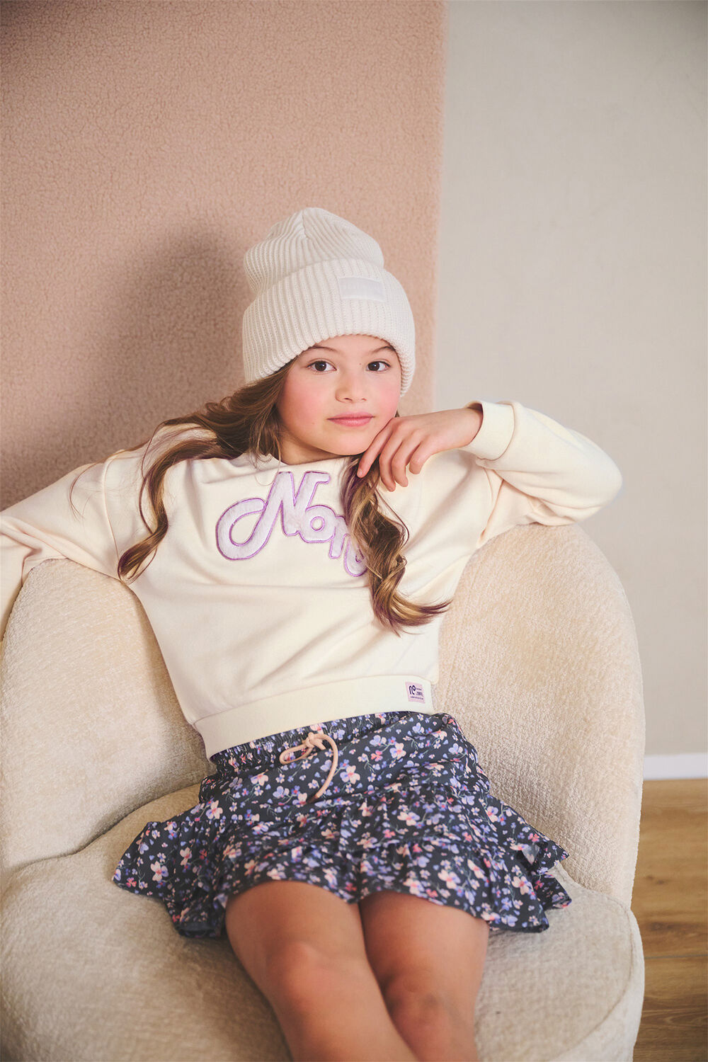 NONO Meisjes Truien & Vesten Ko Logo Sweater Beige