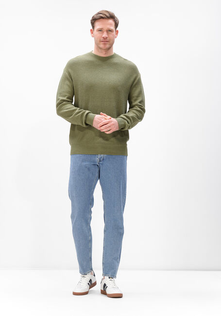 Groene ANERKJENDT Trui AKEBBE COTTON/SILK KNIT - large