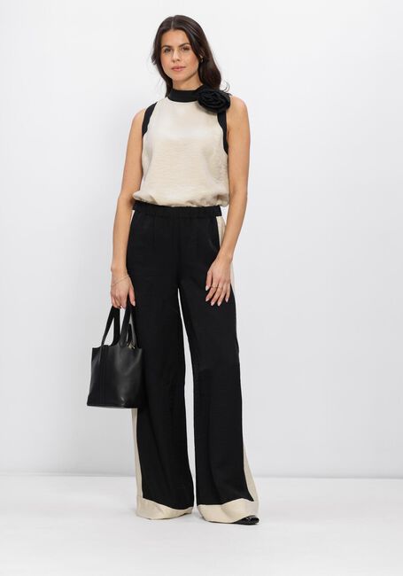 Multi JANSEN AMSTERDAM Wijde broek OLENE BROEK CB 422 COLOR BLOCK ELASTIC WAIST - large