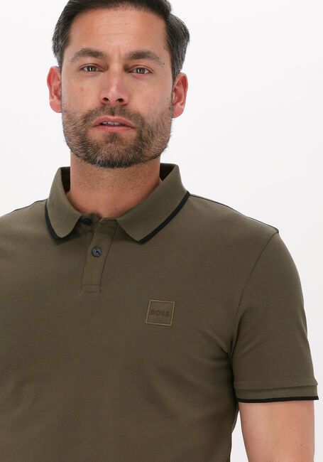 Groene BOSS ORANGE Polo PASSERTIP - large