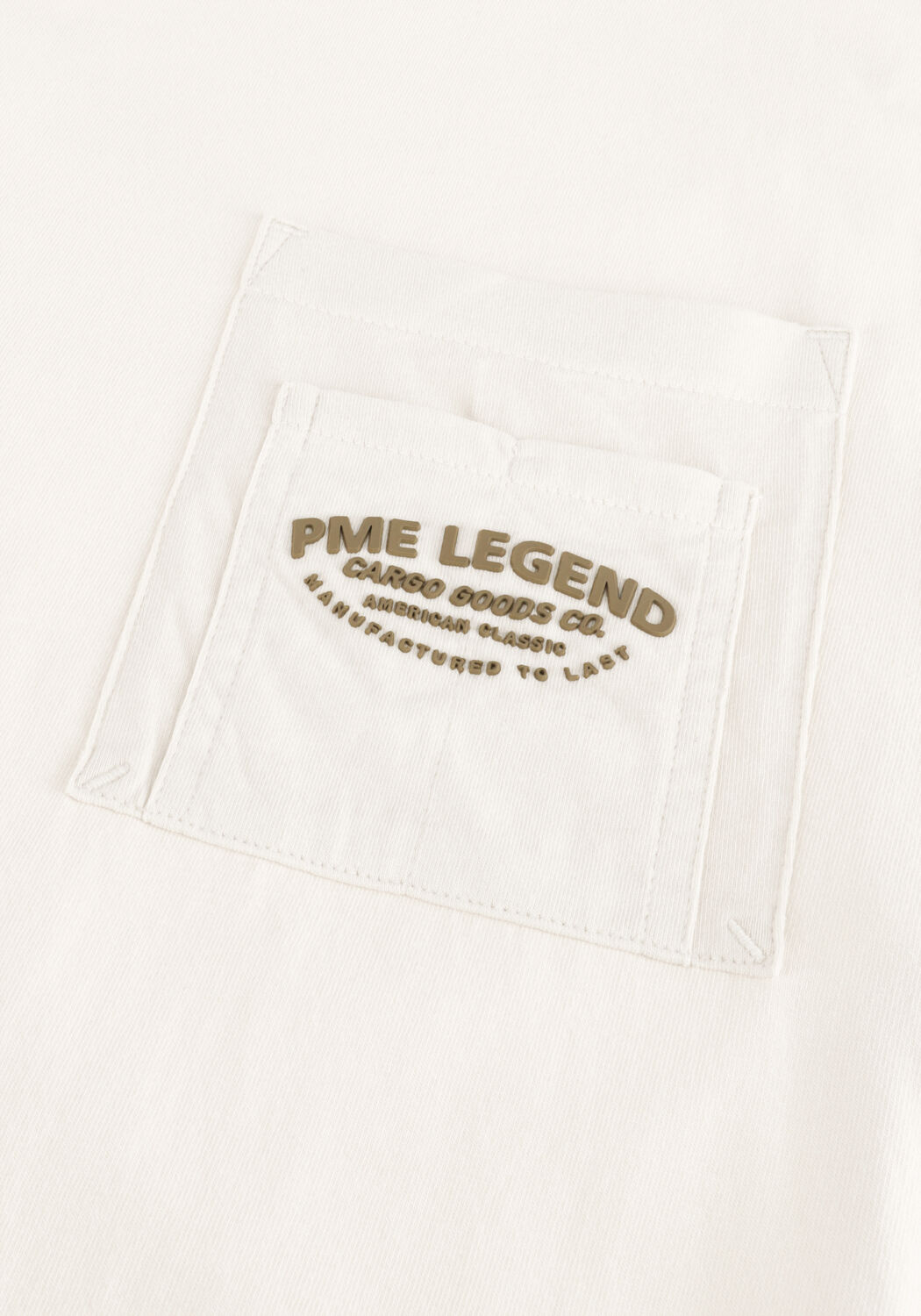 Beige PME LEGEND T-shirt PLAY HEAVY JERSEY POCKET - large