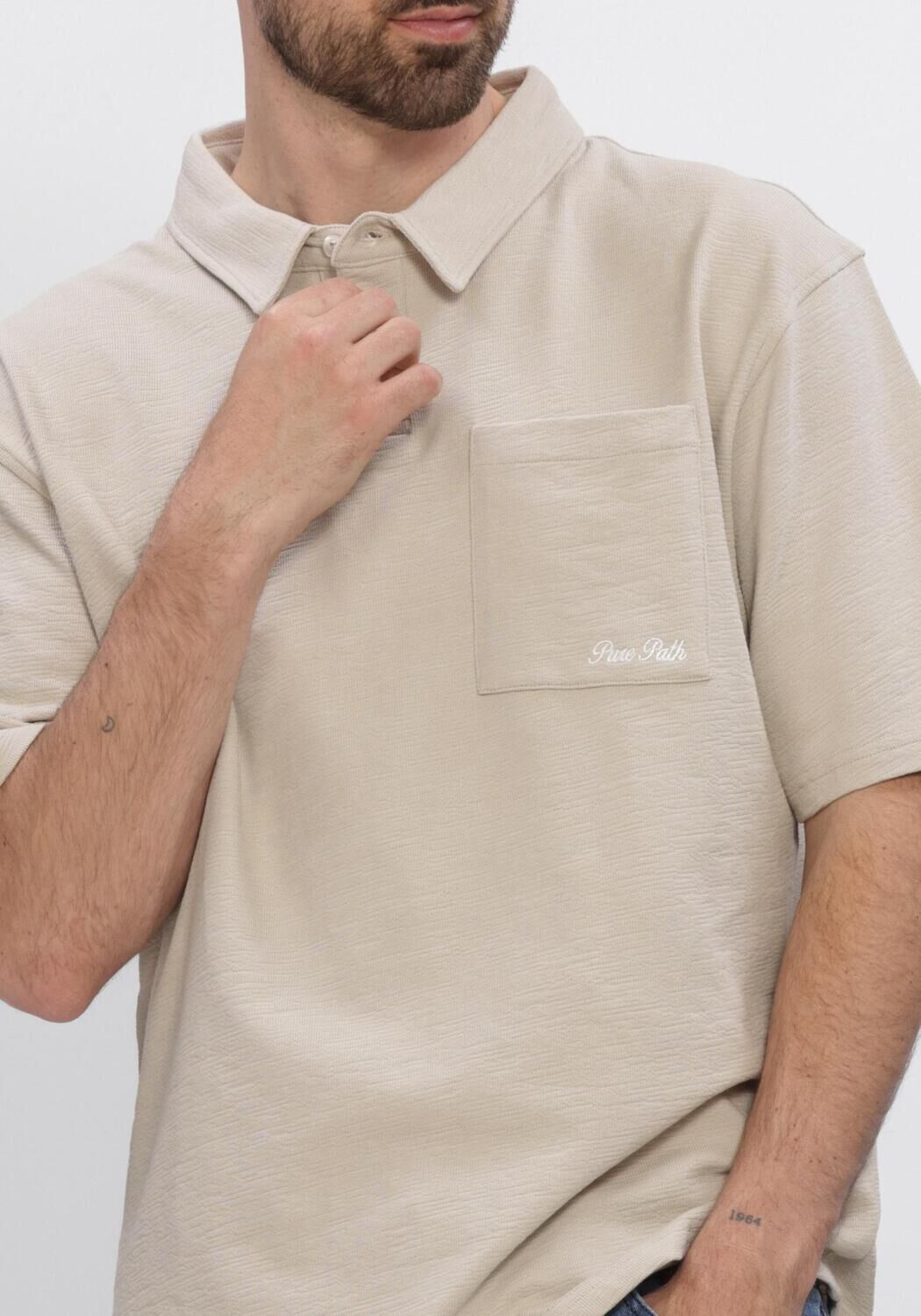 Beige PURE PATH Polo STRUCTURED POLO - large