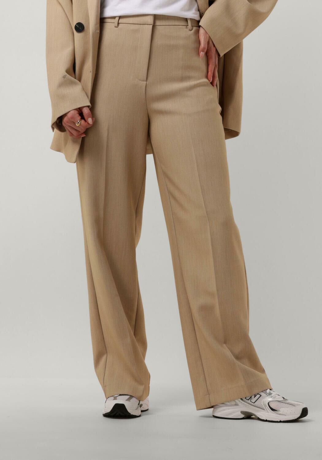 Y.A.S. Dames Broeken Yaslikka Hw Wide Pants S. Beige