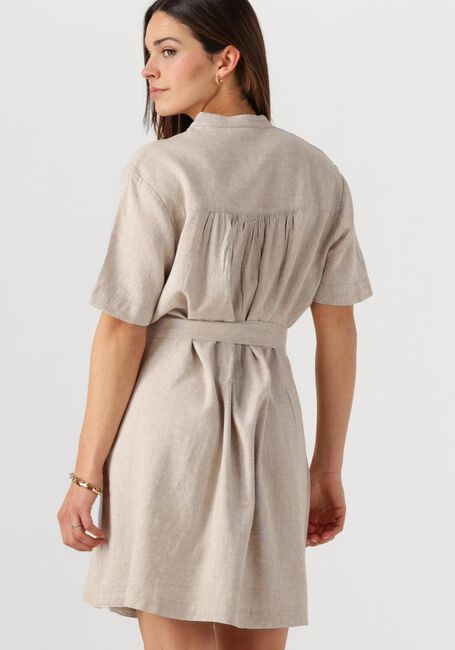 Beige MSCH COPENHAGEN Mini jurk MSCHPENNIE GINIA 2 4 SHIRT DRESS - large