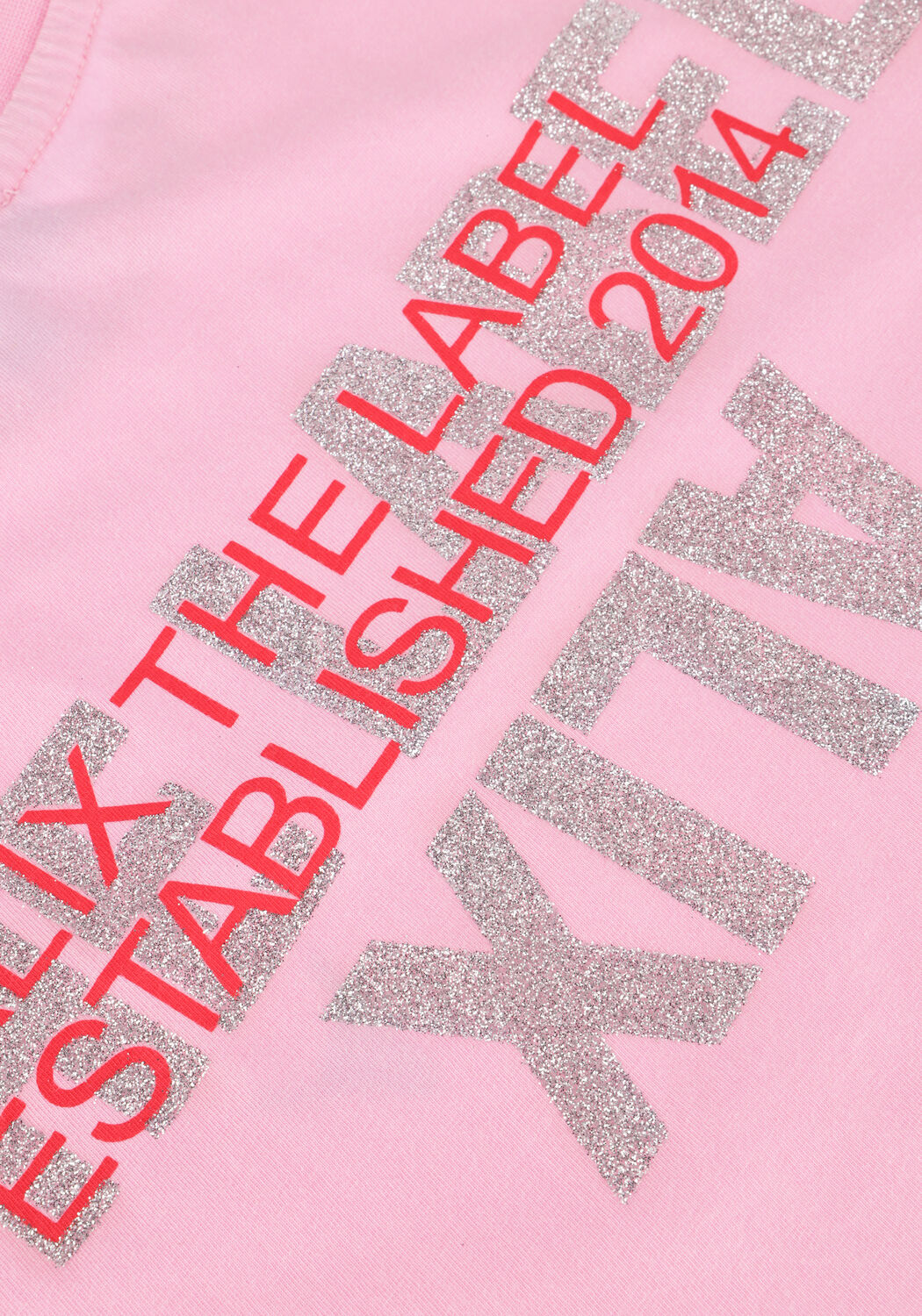 Roze ALIX THE LABEL T-shirt LADIES KNITTED ADVENTURE T-SHIRT - large