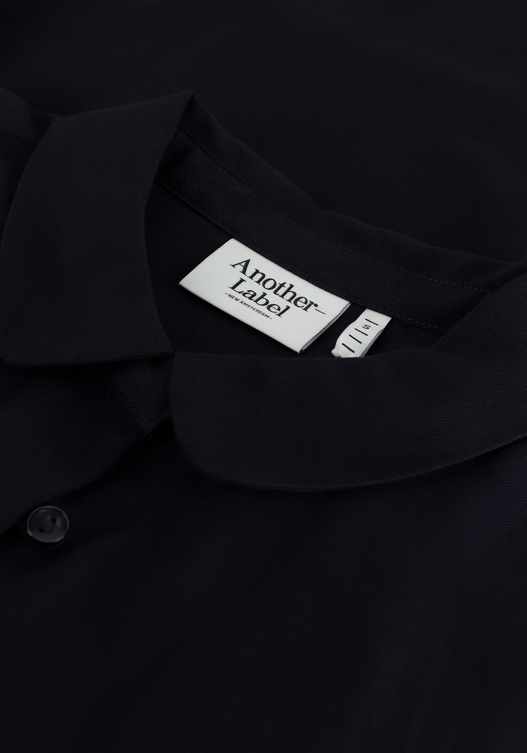 Donkerblauwe ANOTHER LABEL Mini jurk PECK DRESS L/S - large