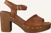 Cognac UNISA Sandalen met hak TACO - medium