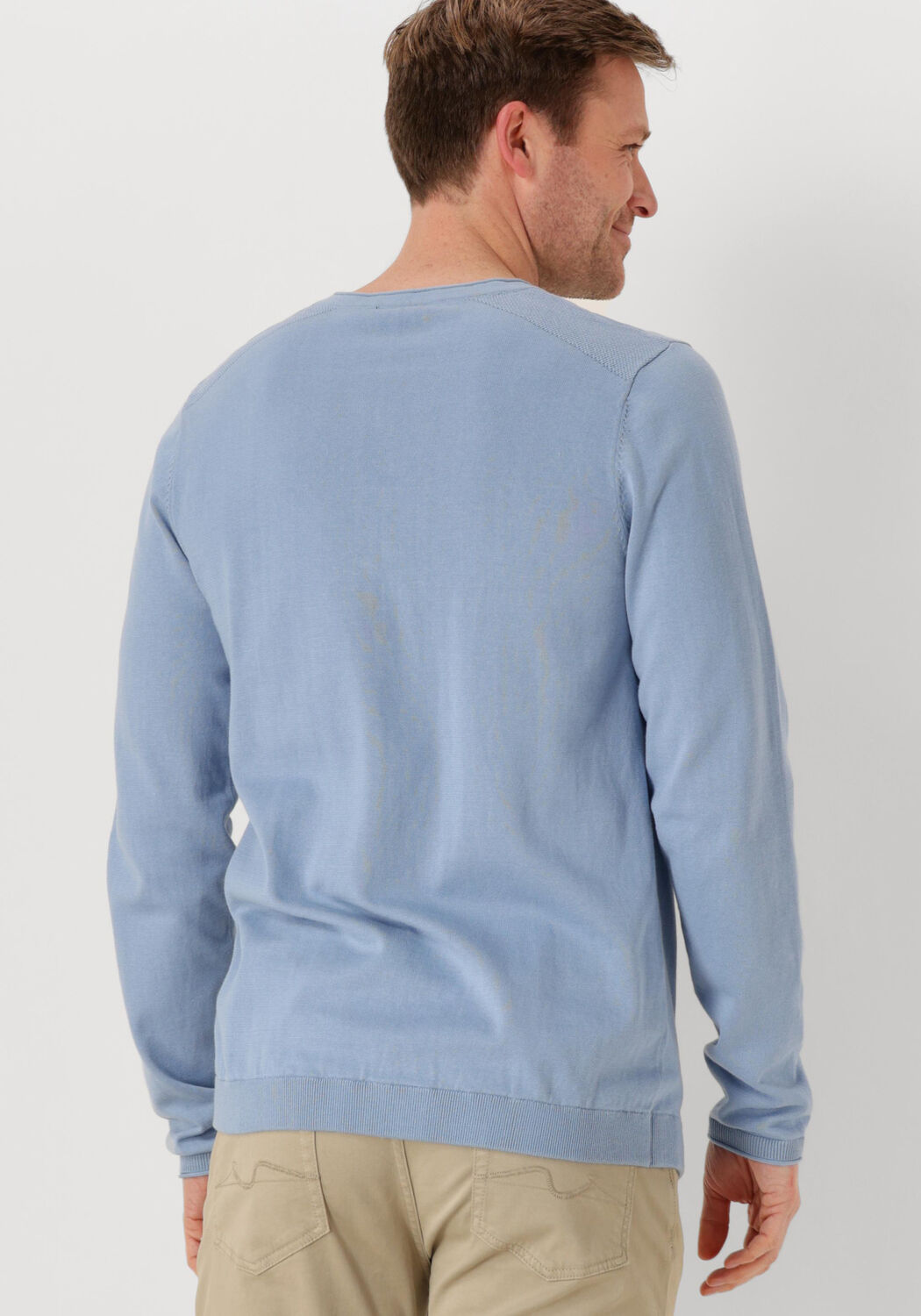 SAINT STEVE Heren Truien & Vesten Sander Blauw
