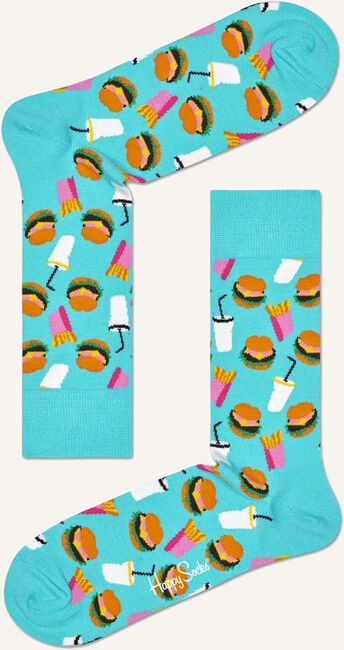 Blauwe HAPPY SOCKS Sokken HAMBURGER Blauwe HAPPY SOCKS Sokken HAMBURGER - large
