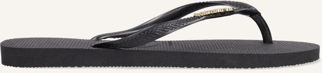 Zwarte HAVAIANAS Teenslippers SLIM LOGO METALLIC Zwarte HAVAIANAS Teenslippers SLIM LOGO METALLIC - large