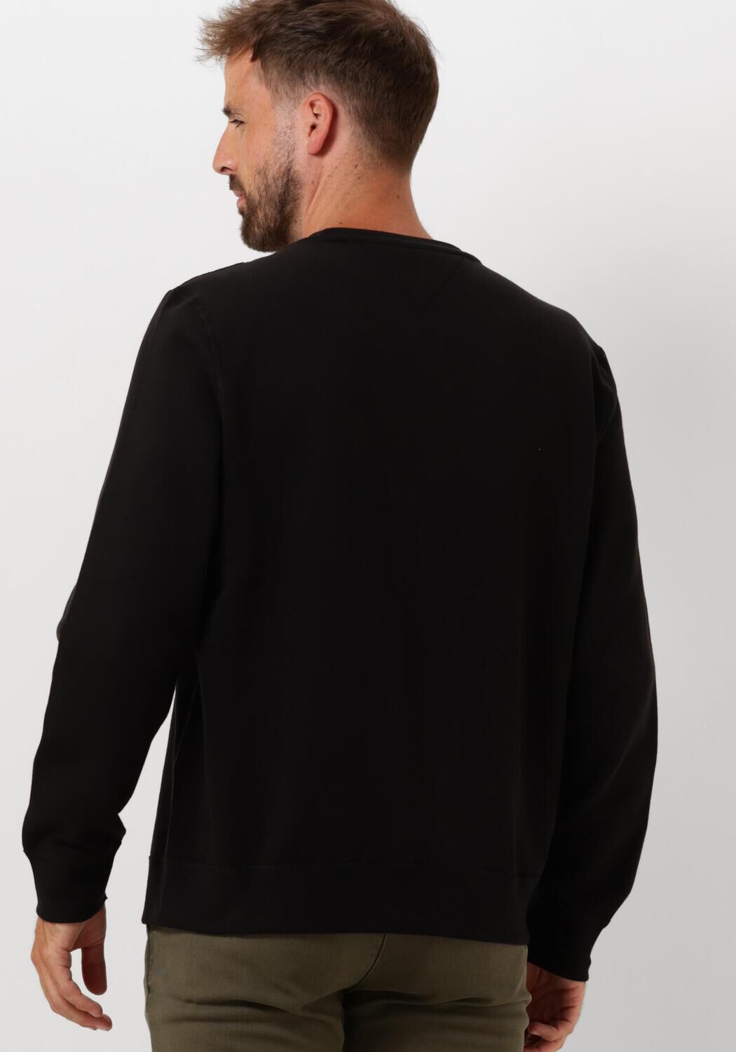 TOMMY HILFIGER Heren Truien & Vesten Essential Fleece Crewneck Zwart