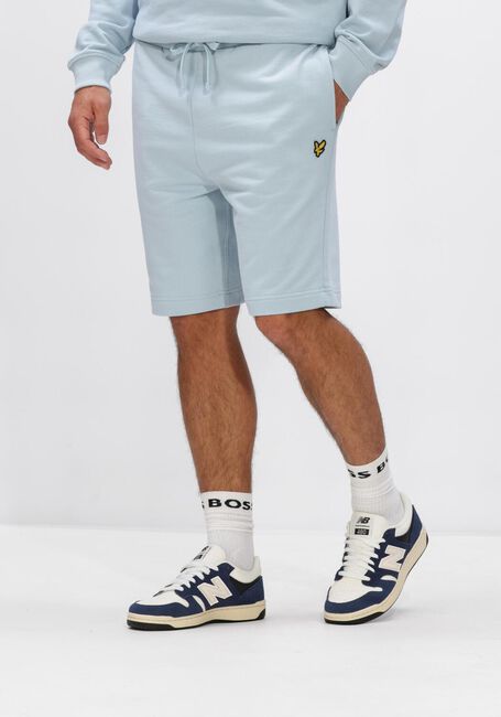Lichtblauwe LYLE & SCOTT Korte broek PLAIN SWEATSHORT - large