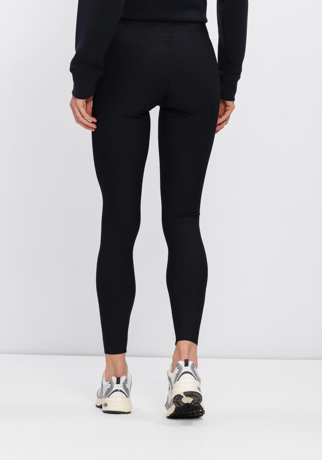 Zwarte BJORN BORG Broeken STUDIO RIBBED TIGHTS - large