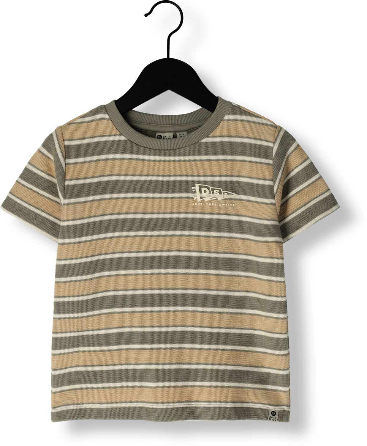 DAILY7 Jongens Polo's & T-shirts T-shirt Stripe Camel