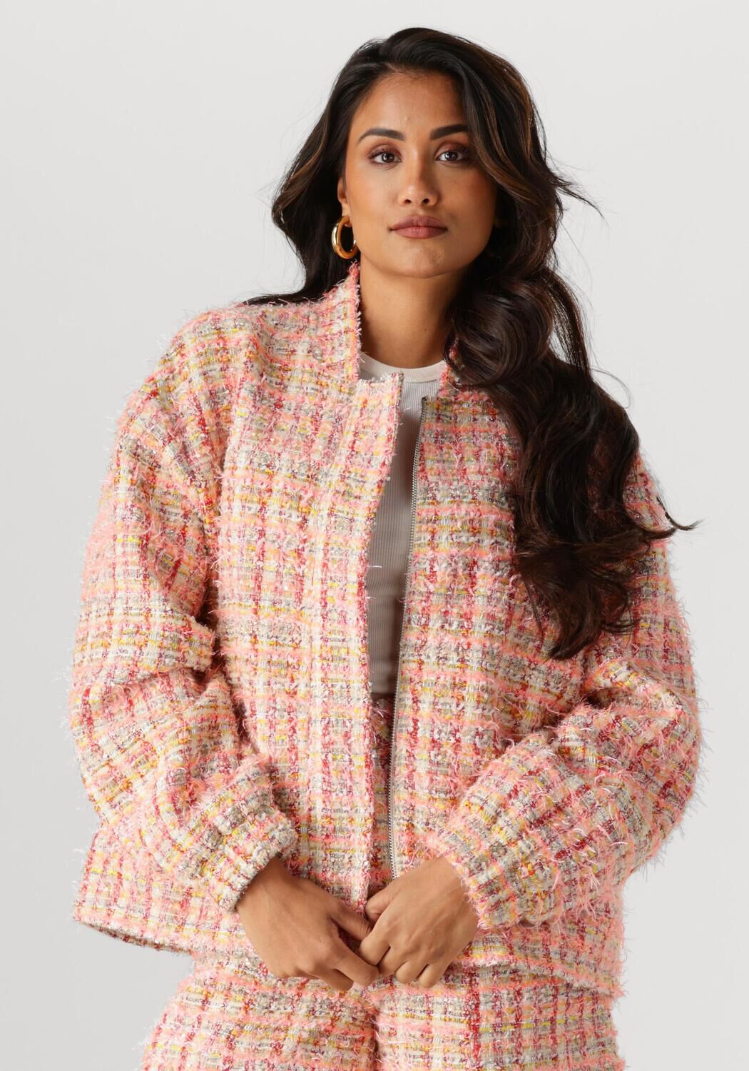 Studio AMAYA bomberjack met lurex multi